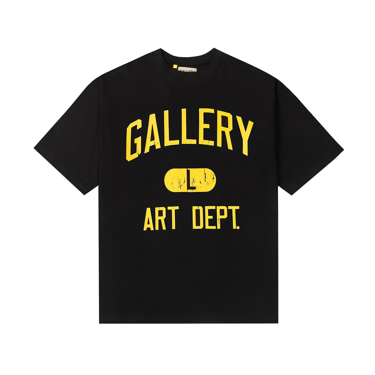 Gallery Dept. “Art Hope” Black Tee – Minimalist Gold Foil Logo Statement Piece