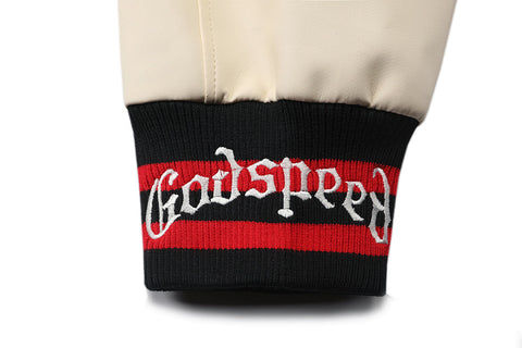 GODSPEED Skeleton Graphic Varsity Jacket