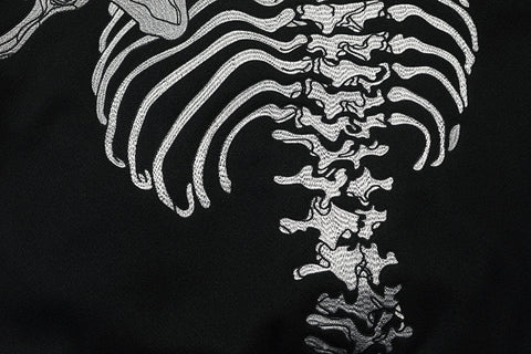 GODSPEED Skeleton Graphic Varsity Jacket