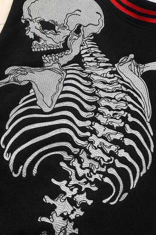 GODSPEED Skeleton Graphic Varsity Jacket