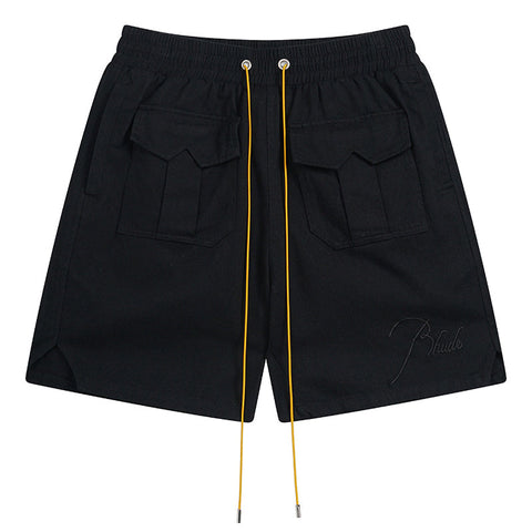 RHUDE Embroidered Letters Logo Shorts