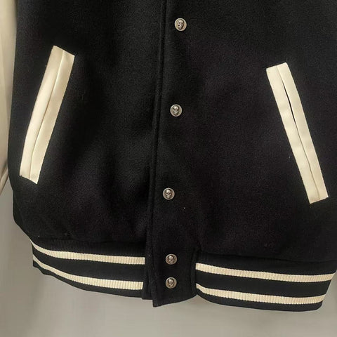 GODSPEED Skeleton Eagle Graphic Varsity Jacket