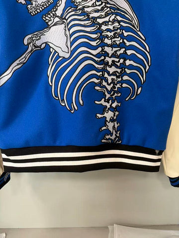 GODSPEED Skeleton Graphic Varsity Jacket
