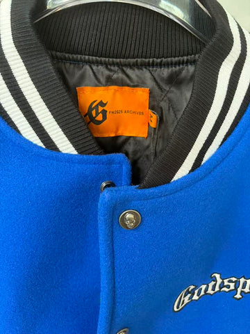 GODSPEED Skeleton Graphic Varsity Jacket