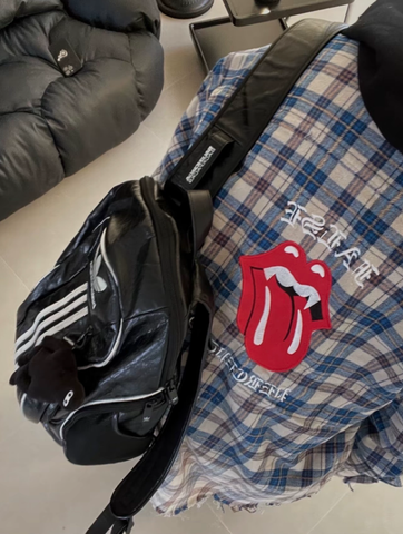 False Perception Rolling Stones Blue Brown Plaidli按貌似Flannel