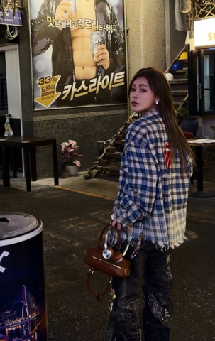 False Perception Rolling Stones Blue Brown Plaidli按貌似Flannel