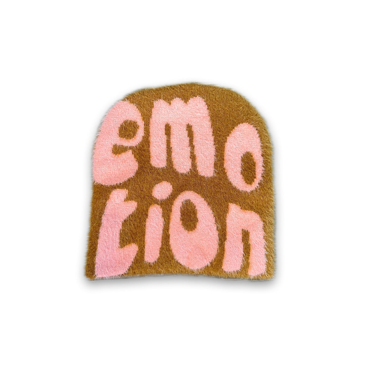 Brown Mohair Beanie