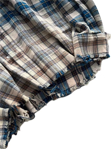 False Perception Rolling Stones Blue Brown Plaidli按貌似Flannel