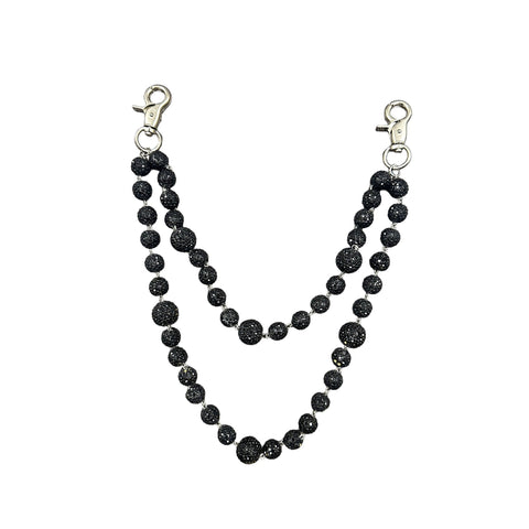Black ‘Crystal’ Jean Keychain