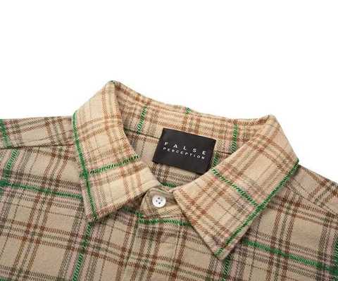 False Perception Rolling Stones Brown Cream Flannel