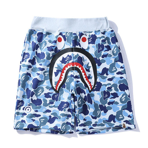 BAPE Double-hat Big ABC Camo Shark Hoodie