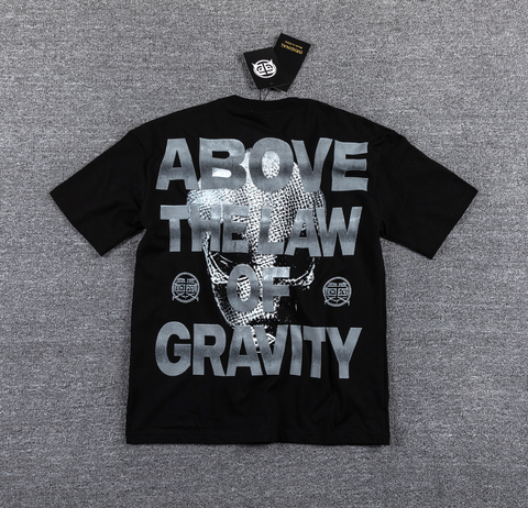 GLAZAGOD Above the Law of Gravity Alien Graphic T-Shirt
