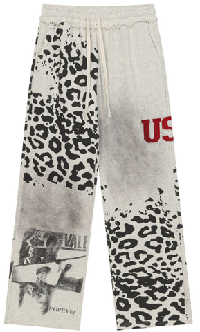 Vale Forever Leopard Graphic Washed Tracksuit Set