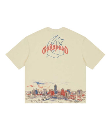 Godspeed Texas Skyline Tee Bone