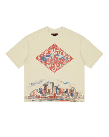 Godspeed Texas Skyline Tee Bone