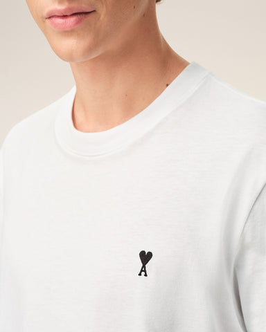 White cotton t-shirt with Ami de Coeur