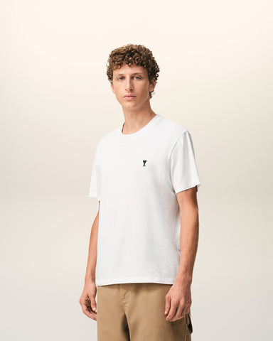 White cotton t-shirt with Ami de Coeur