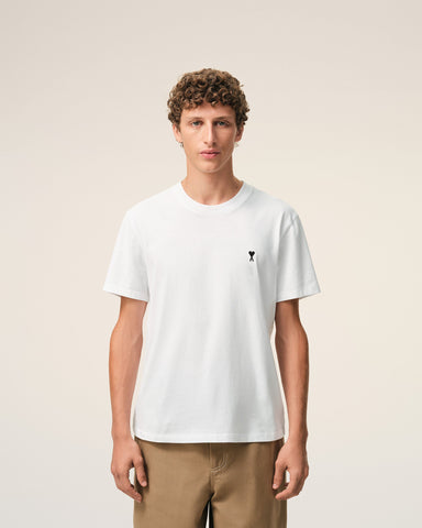 White cotton t-shirt with Ami de Coeur