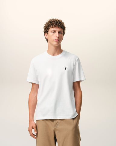 White cotton t-shirt with Ami de Coeur