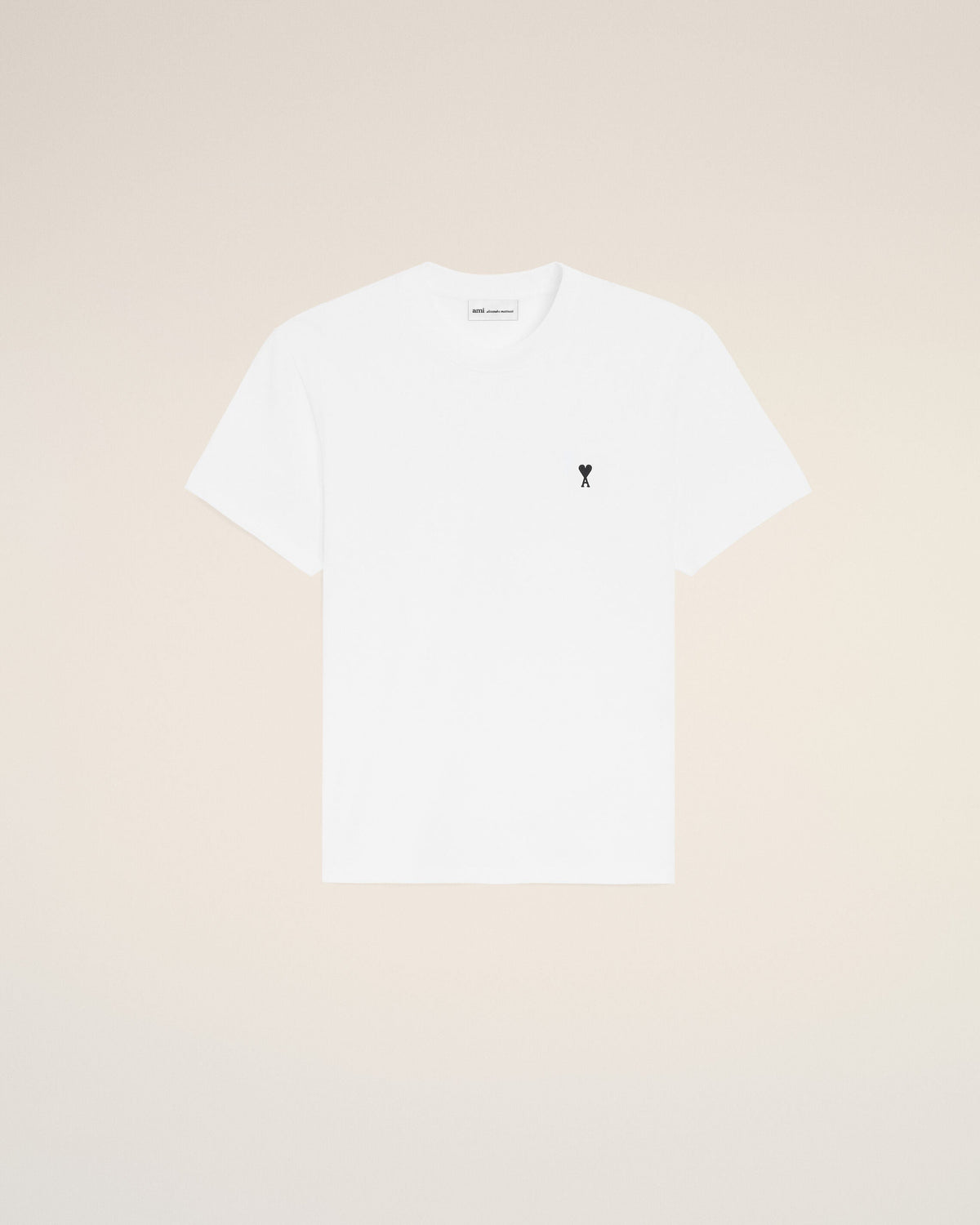 White cotton t-shirt with Ami de Coeur