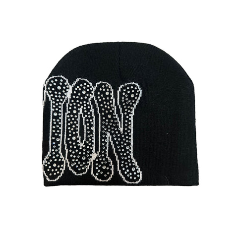 Black ‘Rhinestone’ Beanie