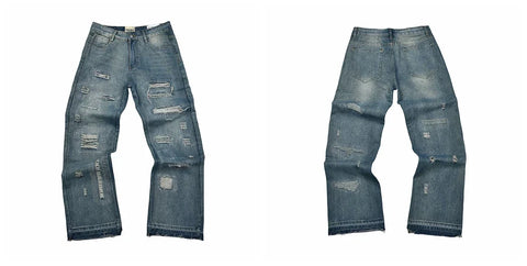 Gallery Dept Loose Straight Embroidered Jeans