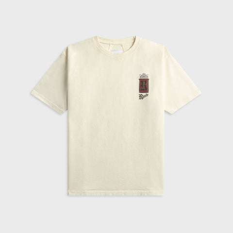 Rhude Fumar 91 Tee - Vintage White / Black / Red