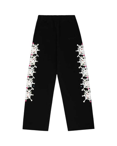 Sp5der Stone Sweatpants Black