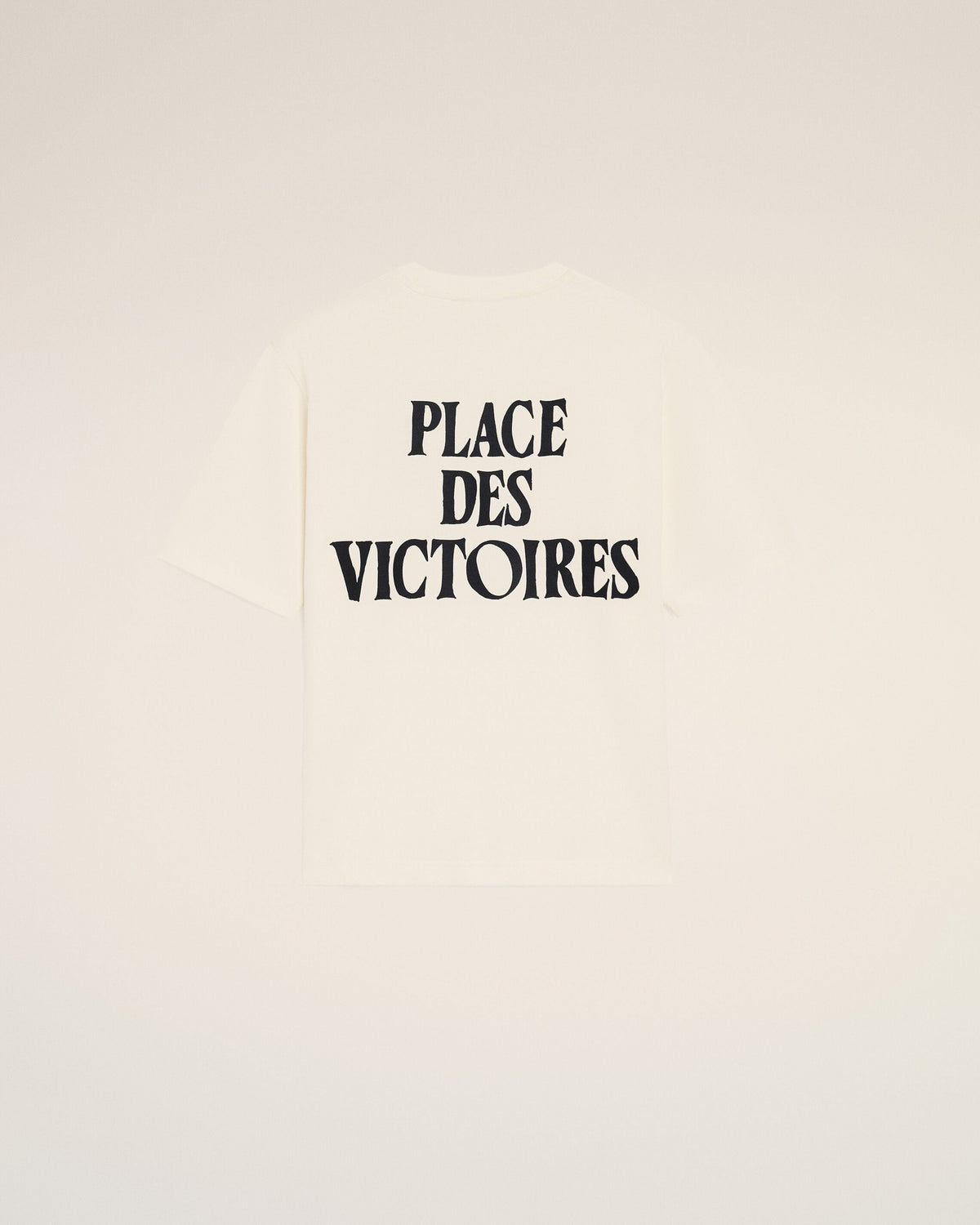 White Cotton Place Des Victoires Print T-shirt