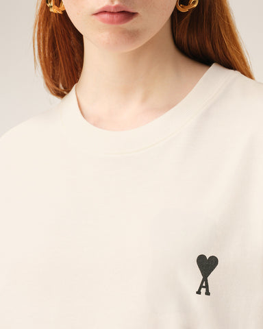 White Cotton Place Des Victoires Print T-shirt