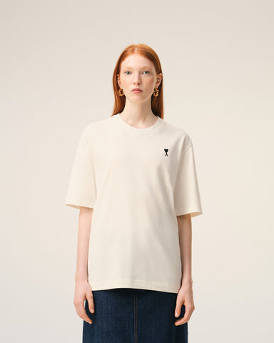 White Cotton Place Des Victoires Print T-shirt