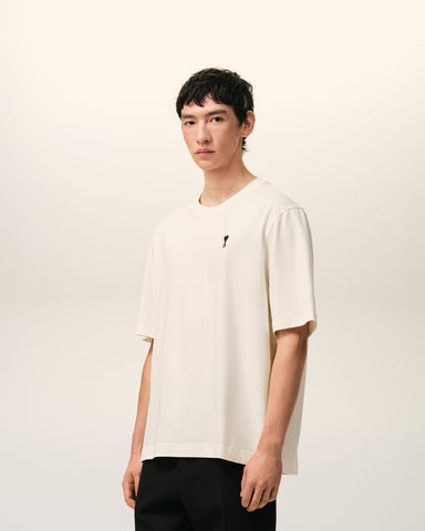 White Cotton Place Des Victoires Print T-shirt