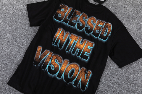 GLAZAGOD Blessed in the Vision Graphic T-Shirt