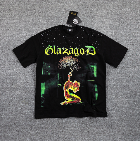 GLAZAGOD Vade Retro Tenebras Graphic T-Shirt