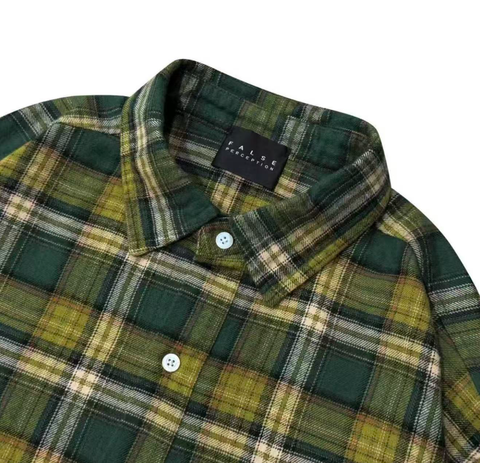 False Perception Angle Inside Plaid Flannel Shirt