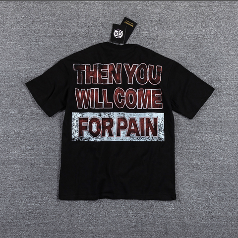 GLAZAGOD Welcome For Pain Red Cross Graphic T-Shirt