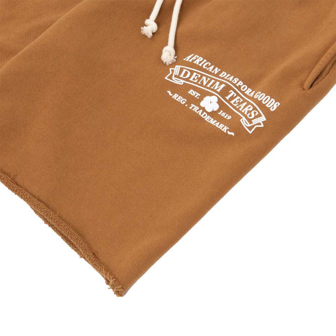Denim Tears ADG Brown Sweat Shorts