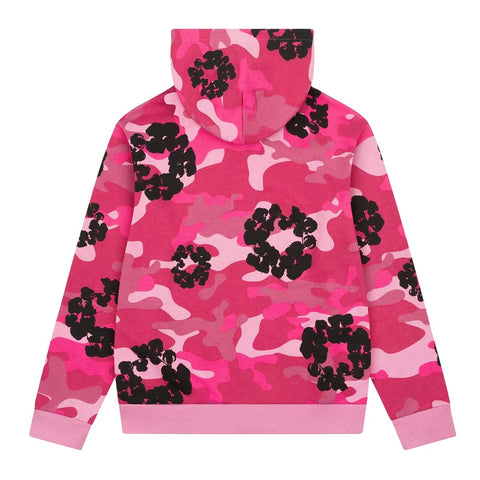 Denim Tears Wreath Zip Sweatshirt 'Pink Camo'