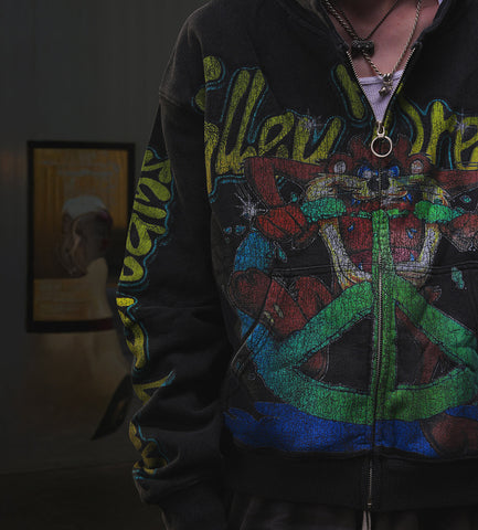 Vale Forever Taz Zip Up Hoodie Black